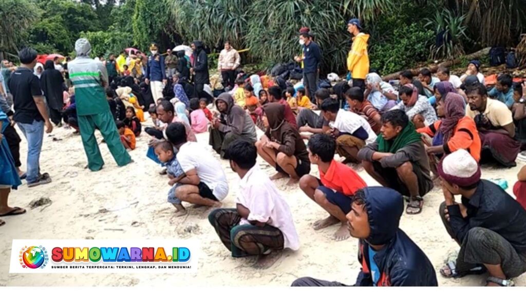 146 Imigran Rohingya Mendarat di Pantai Dewi Indah Deliserdang