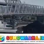 Kapal Kayu Tabrak Jembatan Mahakam di Samarinda, Warga Panik